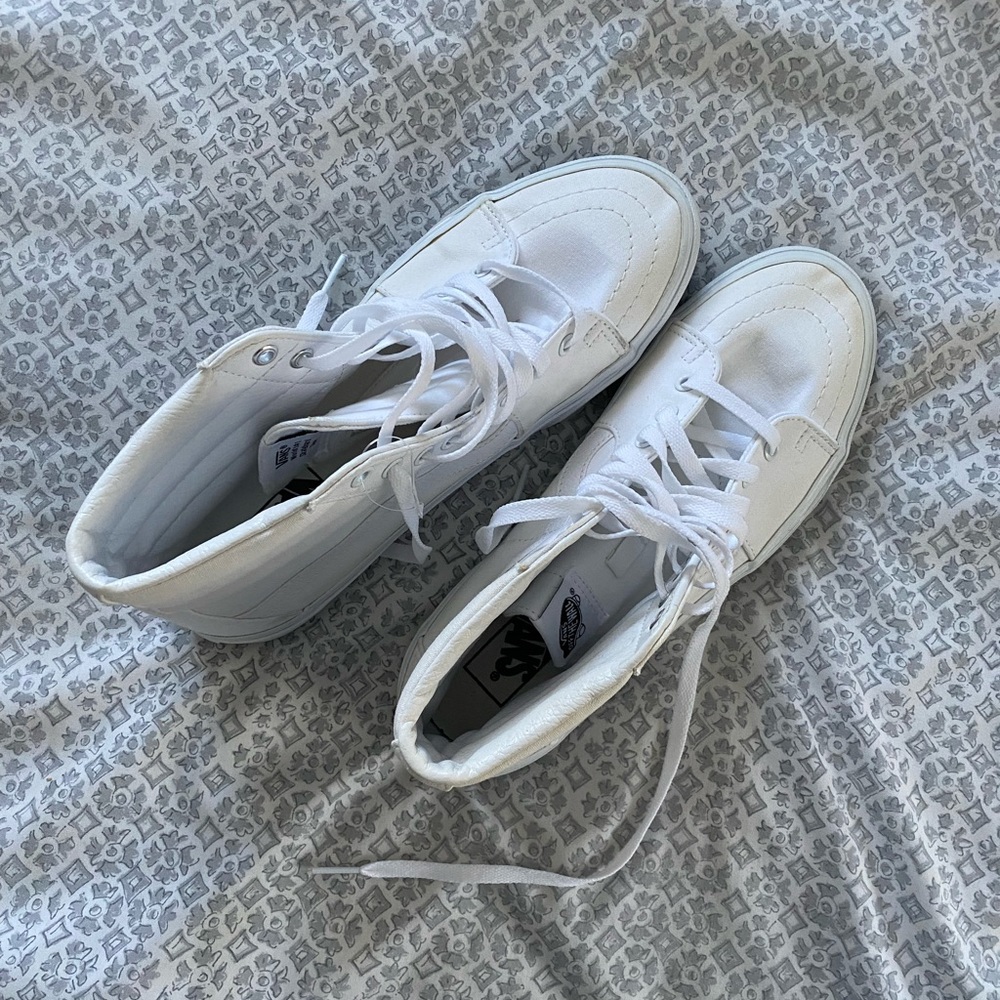 White high top vans